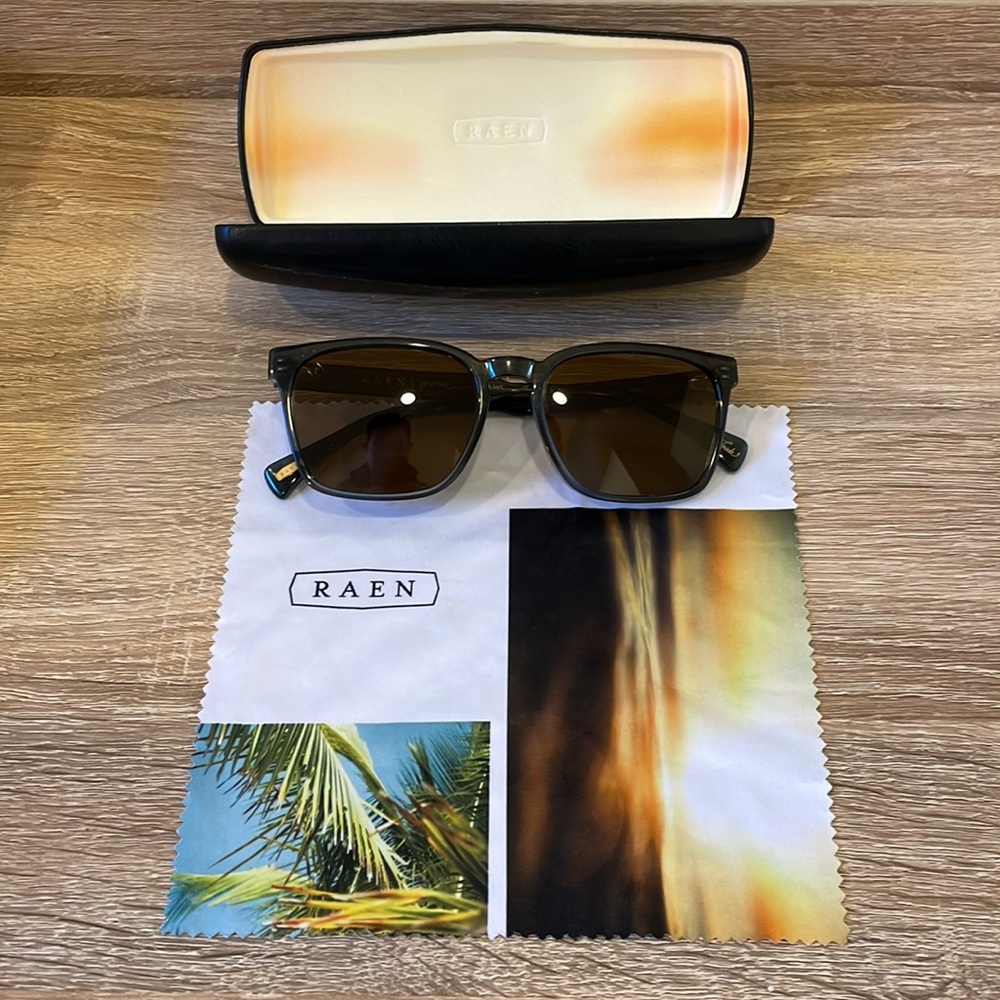 RAEN PIERCE Polarized Sunglasses, Slate/Vibrant Brown - Like New!!